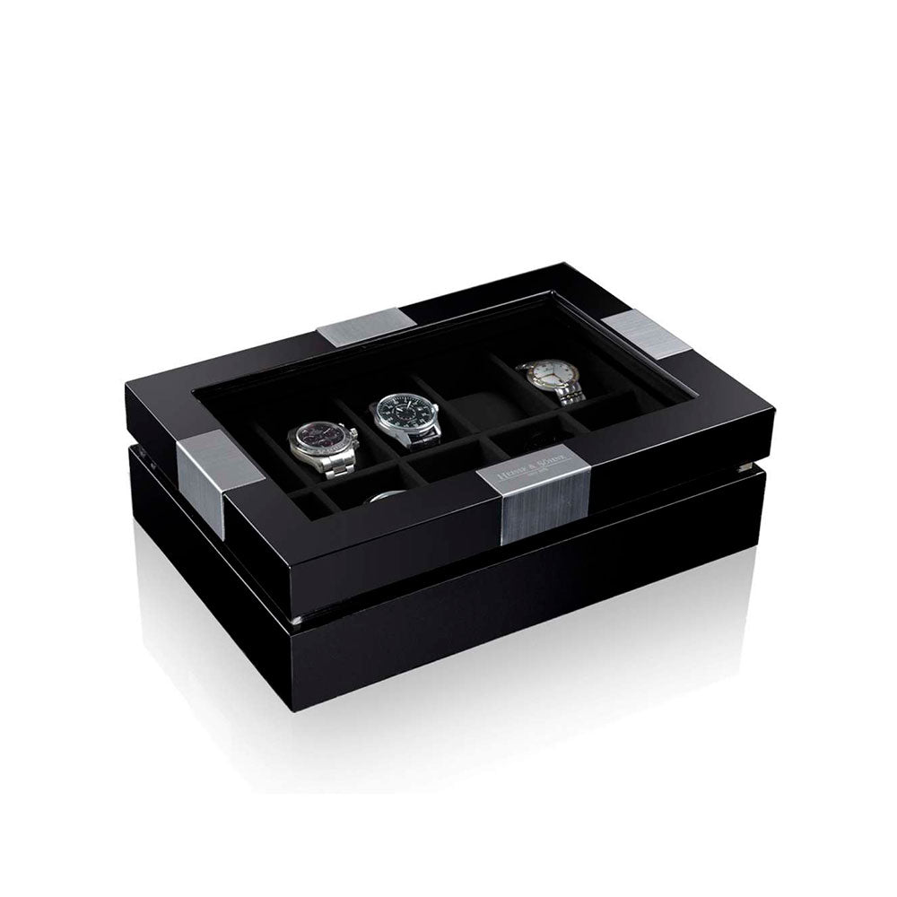 Kellolaatikko Executive 10 - Musta/Musta