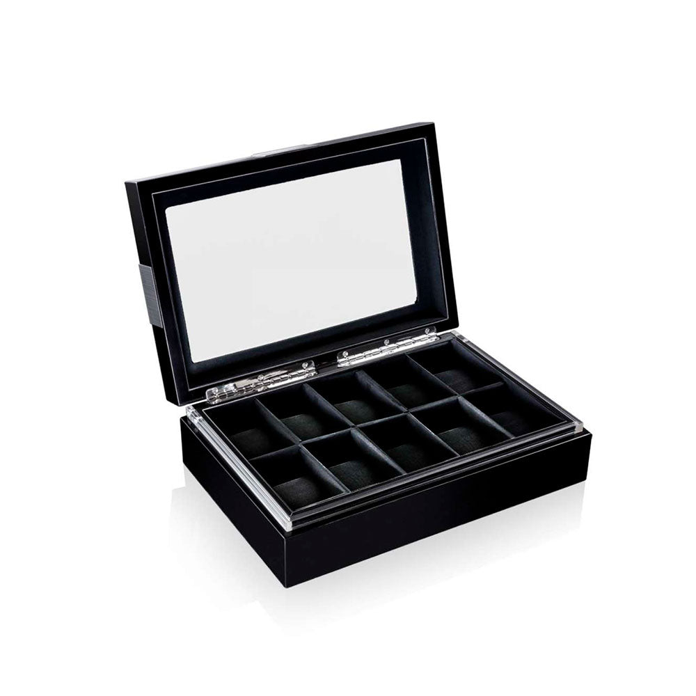 Kellolaatikko Executive 10 - Musta/Musta