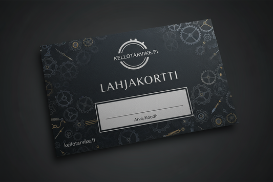 Kellotarvike.fi lahjakortti