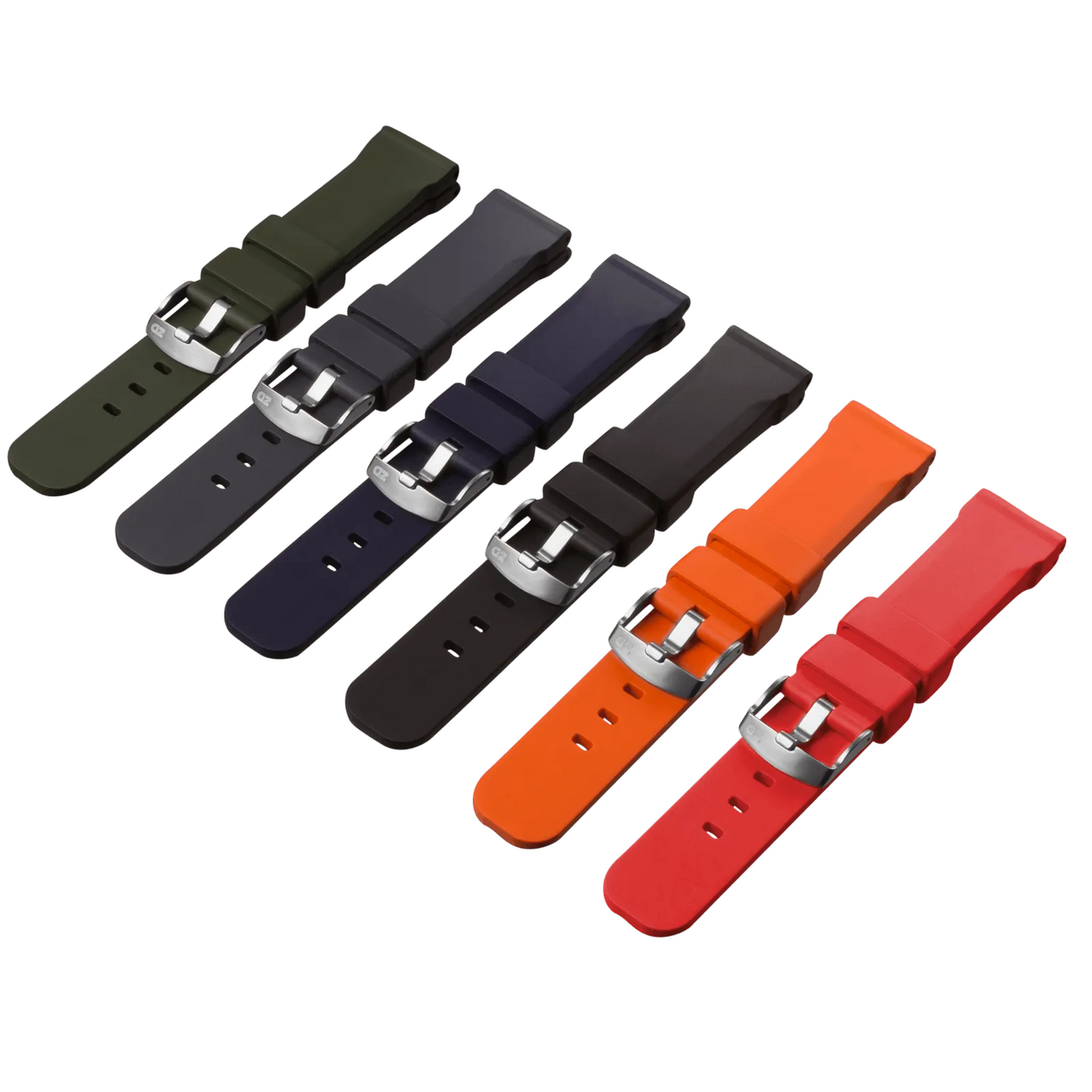 ZULUDIVER 317 Italian Rubber Diver's Watch Strap