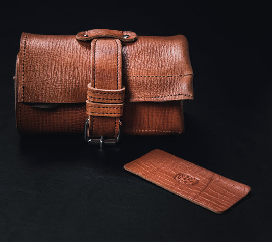 Ruskea nahkarulla, 6 kellolle